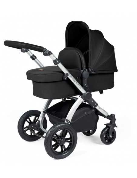 Ickle Bubba Stomp Luxe Silver Frame 2in1 Travel System-Midnight/Black Handle Ickle Bubba