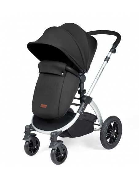 Ickle Bubba Stomp Luxe Silver Frame 2in1 Travel System-Midnight/Black Handle Ickle Bubba