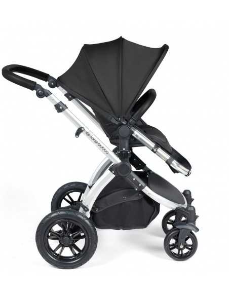 Ickle Bubba Stomp Luxe Silver Frame 2in1 Travel System-Midnight/Black Handle Ickle Bubba