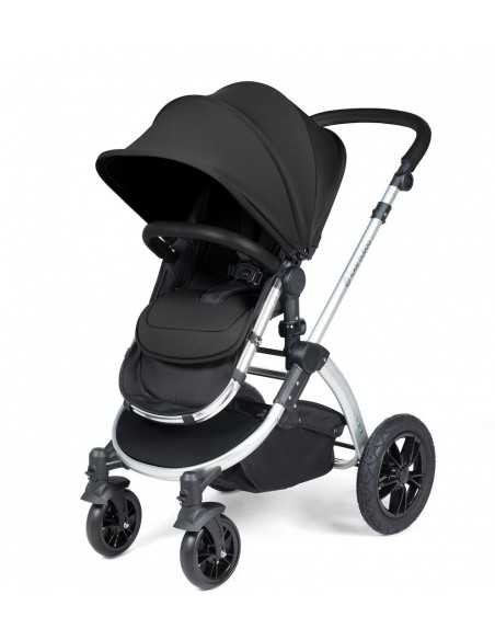 Ickle Bubba Stomp Luxe Silver Frame 2in1 Travel System-Midnight/Black Handle Ickle Bubba