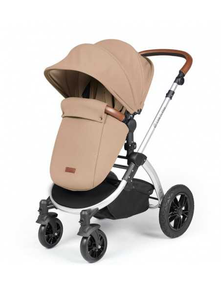 Ickle Bubba Stomp Luxe Silver Frame 2in1 Travel System-Dessert/Tan Handle Ickle Bubba