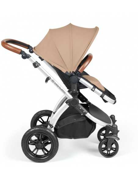 Ickle Bubba Stomp Luxe Silver Frame 2in1 Travel System-Dessert/Tan Handle Ickle Bubba