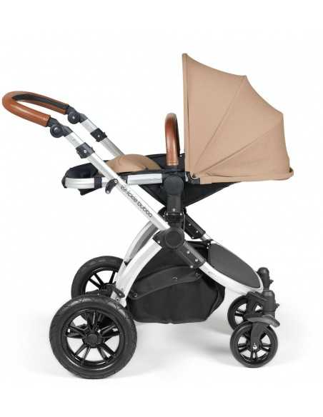 Ickle Bubba Stomp Luxe Silver Frame 2in1 Travel System-Dessert/Tan Handle Ickle Bubba