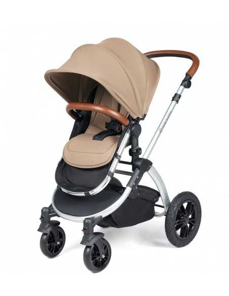 Ickle Bubba Stomp Luxe Silver Frame 2in1 Travel System-Dessert/Tan Handle Ickle Bubba