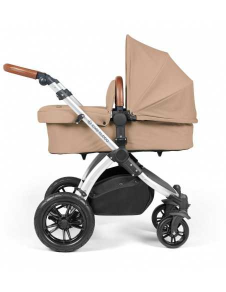 Ickle Bubba Stomp Luxe Silver Frame 2in1 Travel System-Dessert/Tan Handle Ickle Bubba