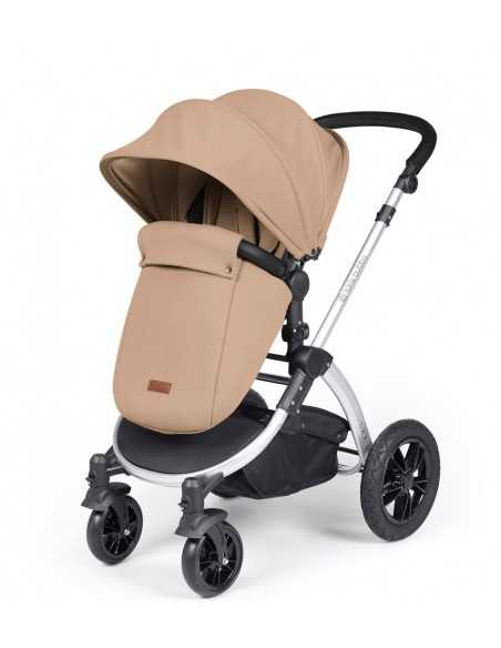 Ickle Bubba Stomp Luxe Silver Frame 2in1 Travel System-Dessert/Black Handle Ickle Bubba