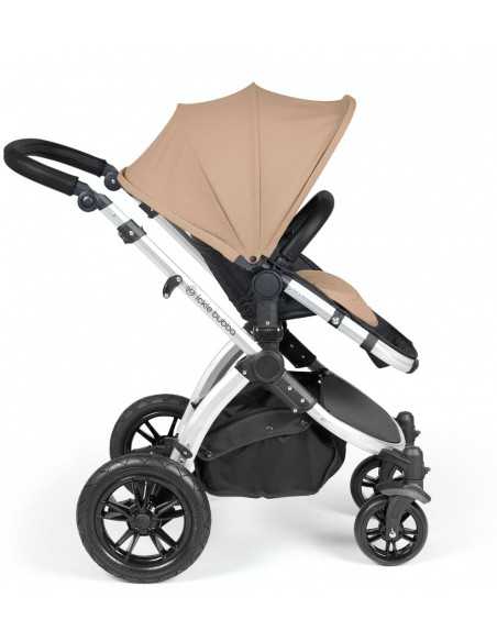 Ickle Bubba Stomp Luxe Silver Frame 2in1 Travel System-Dessert/Black Handle Ickle Bubba