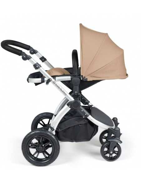 Ickle Bubba Stomp Luxe Silver Frame 2in1 Travel System-Dessert/Black Handle Ickle Bubba