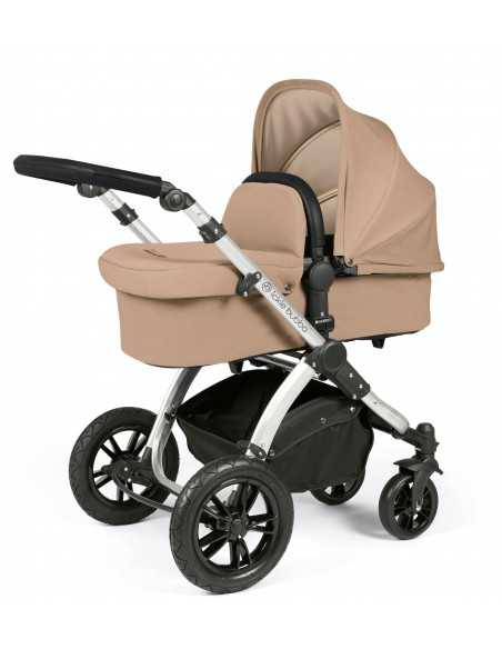 Ickle Bubba Stomp Luxe Silver Frame 2in1 Travel System-Dessert/Black Handle Ickle Bubba