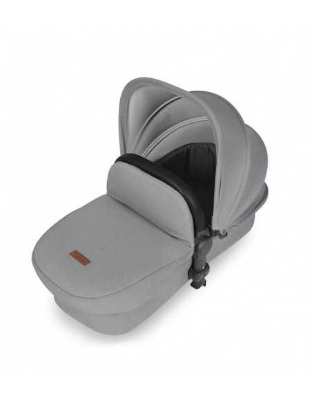 Ickle Bubba Stomp Luxe Silver Frame 2in1 Travel System-Pearl Grey/Black Handle Ickle Bubba