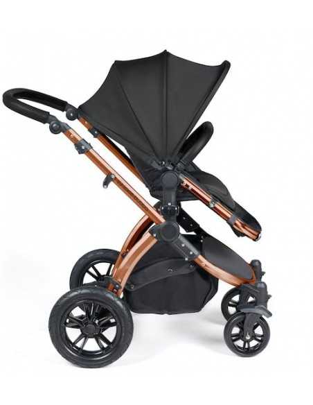 Ickle Bubba Stomp Luxe Bronze Frame 2in1 Travel System-Midnight/Black Handle Ickle Bubba