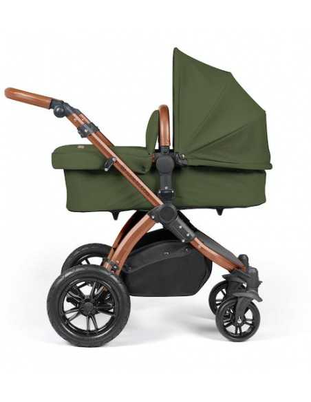 Ickle Bubba Stomp Luxe Bronze Frame 2in1 Travel System-Woodland/Tan Handle Ickle Bubba