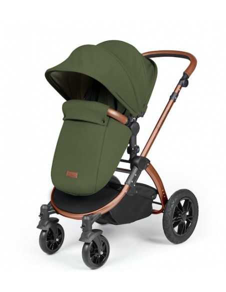 Ickle Bubba Stomp Luxe Bronze Frame 2in1 Travel System-Woodland/Tan Handle Ickle Bubba