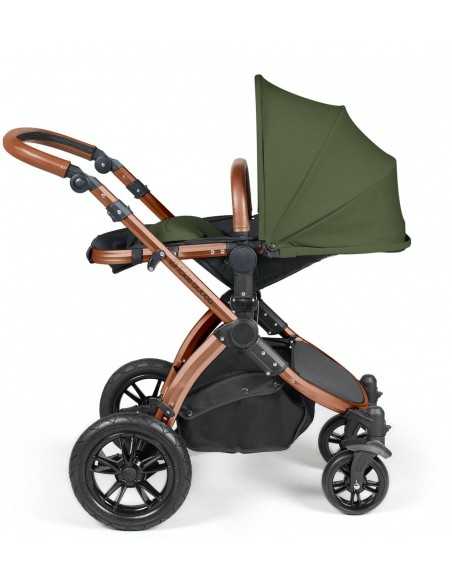 Ickle Bubba Stomp Luxe Bronze Frame 2in1 Travel System-Woodland/Tan Handle Ickle Bubba