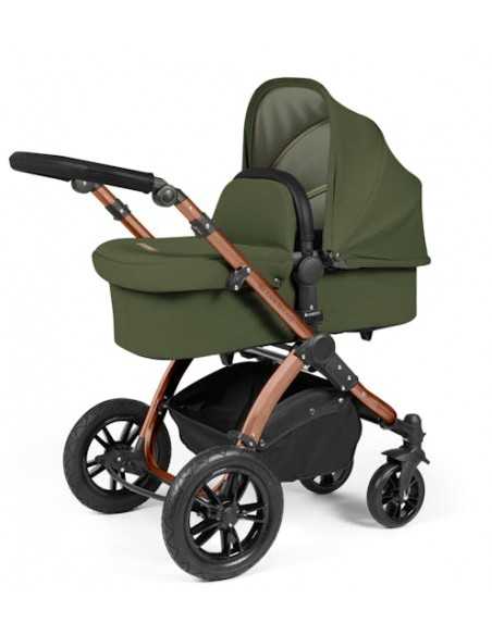 Ickle Bubba Stomp Luxe Bronze Frame 2in1 Travel System-Woodland/Black Handle Ickle Bubba