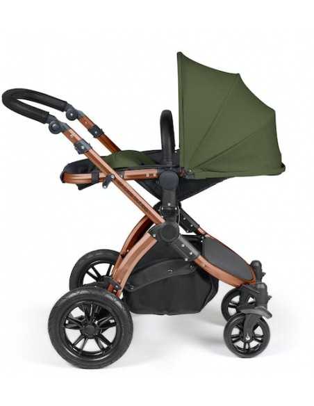 Ickle Bubba Stomp Luxe Bronze Frame 2in1 Travel System-Woodland/Black Handle Ickle Bubba