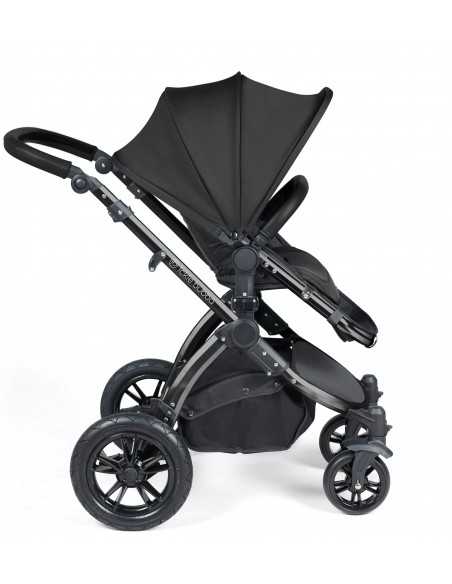 Ickle Bubba Stomp Luxe Black Frame 2in1 Travel System-Midnight/Black Handle Ickle Bubba