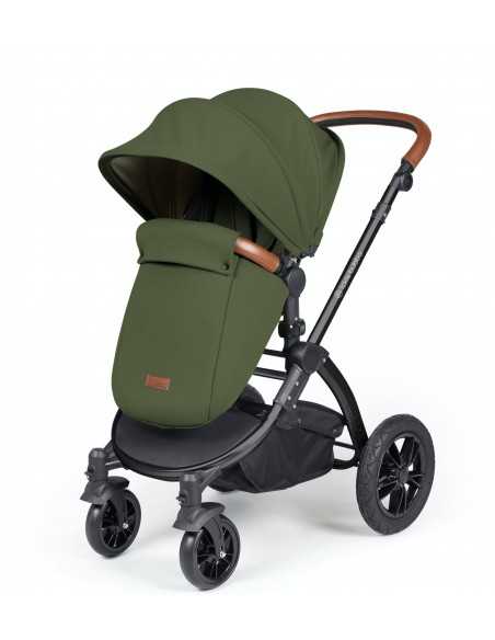 Ickle Bubba Stomp Luxe Black Frame 2in1 Travel System-Woodland/Tan Handle Ickle Bubba