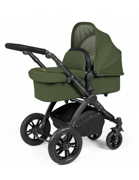 Ickle Bubba Stomp Luxe Black Frame 2in1 Travel System-Woodland/Black Handle Ickle Bubba