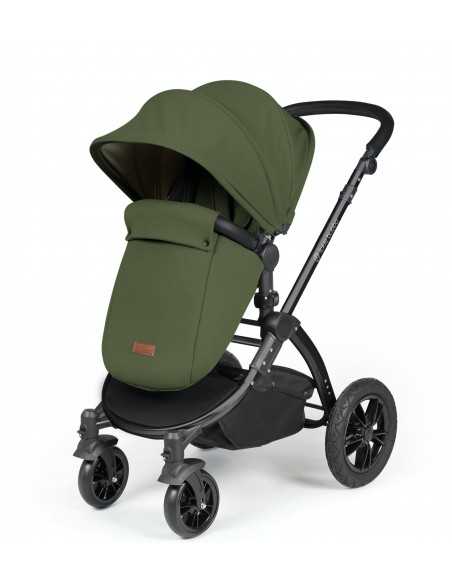 Ickle Bubba Stomp Luxe Black Frame 2in1 Travel System-Woodland/Black Handle Ickle Bubba