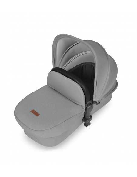 Ickle Bubba Stomp Luxe Black Frame 2in1 Travel System-Charcoal Grey/Black Handle Ickle Bubba