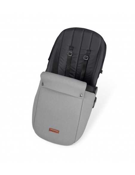 Ickle Bubba Stomp Luxe Black Frame 2in1 Travel System-Charcoal Grey/Black Handle Ickle Bubba