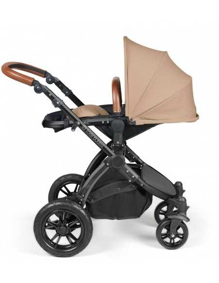 Ickle Bubba Stomp Luxe Black Frame 2in1 Travel System-Dessert/Tan Handle Ickle Bubba