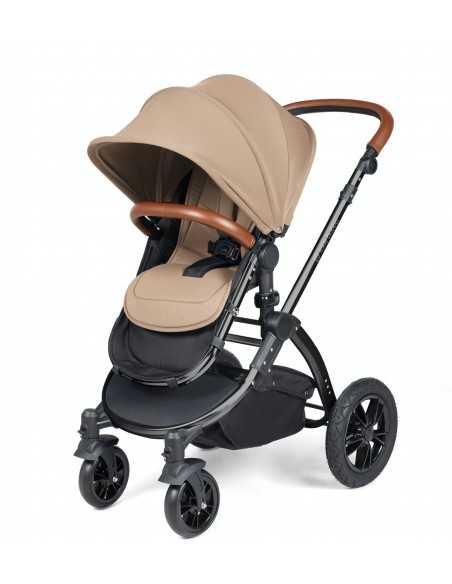 Ickle Bubba Stomp Luxe Black Frame 2in1 Travel System-Dessert/Tan Handle Ickle Bubba