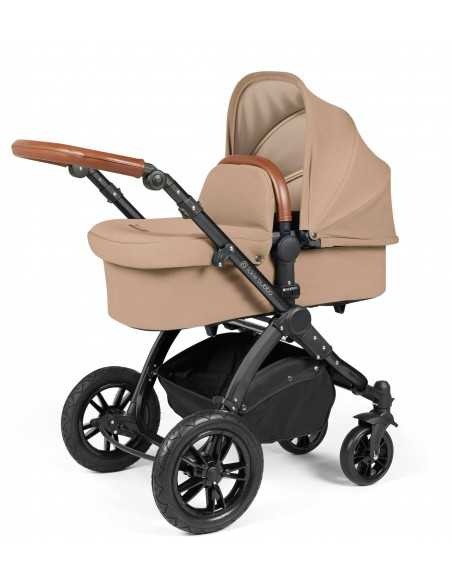 Ickle Bubba Stomp Luxe Black Frame 2in1 Travel System-Dessert/Tan Handle Ickle Bubba