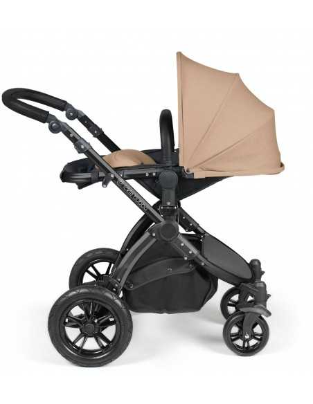 Ickle Bubba Stomp Luxe Black Frame 2in1 Travel System-Dessert/Black Handle Ickle Bubba