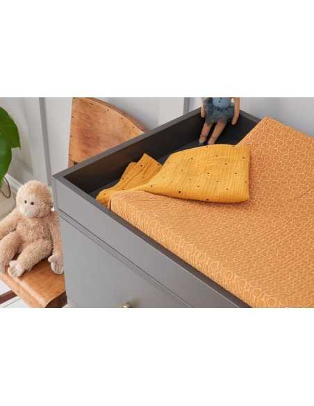 Tutti Bambini Como Chest Changer-Slate Grey/Rosewood Tutti Bambini