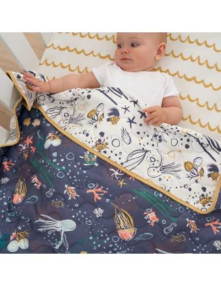 Tutti Bambini Cot/Cot Bed Coverlet-Our Planet Tutti Bambini