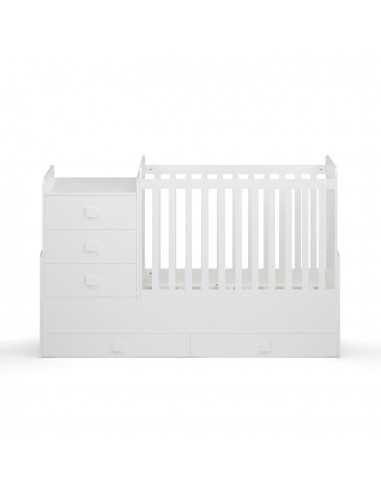 Kidsaw Kids 1200 Combi 4in1 Cotbed-White Kidsaw Kids 1200 Combi 4in1 Cotbed-White